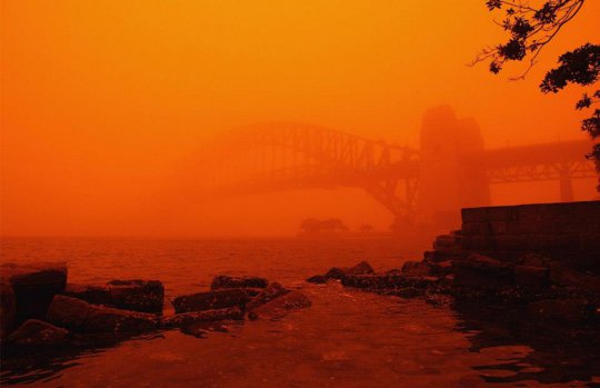 Red Dust Storm in Australia